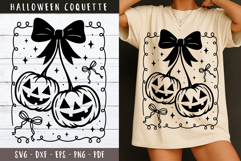 Cute ghost with bow Halloween Coquette SVG Bundle Product Image 14