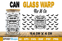 Can Glass 16 Oz Libbey Wrap SVG Halloween SVG BUNDLES Product Image 6