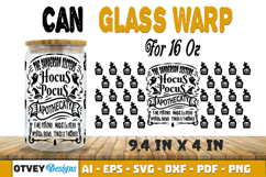 Can Glass 16 Oz Libbey Wrap SVG Halloween SVG BUNDLES Product Image 12