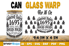 Can Glass 16 Oz Libbey Wrap SVG Halloween SVG BUNDLES Product Image 4