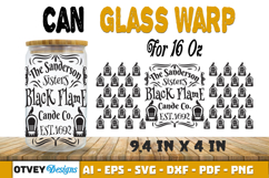 Can Glass 16 Oz Libbey Wrap SVG Halloween SVG BUNDLES Product Image 6
