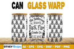 Can Glass 16 Oz Libbey Wrap SVG Halloween SVG BUNDLES Product Image 7