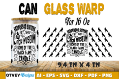 Can Glass 16 Oz Libbey Wrap SVG Halloween SVG BUNDLES Product Image 12