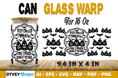 Can Glass 16 Oz Libbey Wrap SVG Halloween SVG BUNDLES Product Image 8