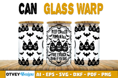 Can Glass 16 Oz Libbey Wrap SVG Halloween SVG BUNDLES Product Image 9