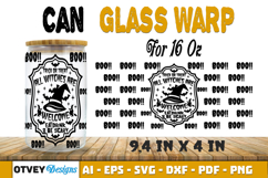 Can Glass 16 Oz Libbey Wrap SVG Halloween SVG BUNDLES Product Image 10