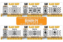 Can Glass 16 Oz Libbey Wrap SVG Halloween SVG BUNDLES Product Image 1