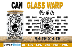 Can Glass 16 Oz Libbey Wrap SVG Halloween SVG BUNDLES Product Image 7
