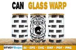Can Glass 16 Oz Libbey Wrap SVG Halloween SVG BUNDLES Product Image 8