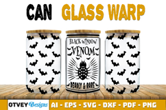 Can Glass 16 Oz Libbey Wrap SVG Halloween SVG BUNDLES Product Image 12