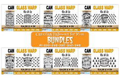 Can Glass 16 Oz Libbey Wrap SVG Halloween SVG BUNDLES Product Image 1
