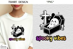 Cartoon Halloween Ghost|Funny Halloween Quotes T Shirt Product Image 1