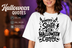 Sarcastic quotes Powered By Spite Funny Halloween SVG Product Image 1