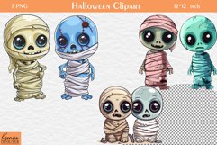 Halloween Little Mummy|Halloween Characters Clipart Product Image 1