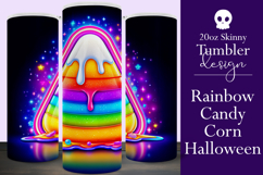 Halloween Tumbler Wrap, Rainbow Candy Corn Tumbler Wrap, t1 Product Image 1