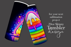 Halloween Tumbler Wrap, Rainbow Candy Corn Tumbler Wrap, t1 Product Image 2