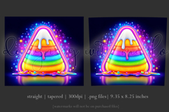 Halloween Tumbler Wrap, Rainbow Candy Corn Tumbler Wrap, t1 Product Image 3