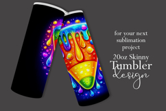 Halloween Tumbler Wrap, Rainbow Candy Corn Tumbler Wrap, t2 Product Image 2