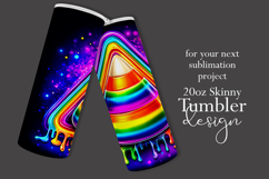 Halloween Tumbler Wrap, Rainbow Candy Corn Tumbler Wrap, t3 Product Image 2