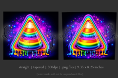 Halloween Tumbler Wrap, Rainbow Candy Corn Tumbler Wrap, t3 Product Image 3