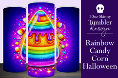 Halloween Tumbler Wrap, Rainbow Candy Corn Tumbler Wrap, t4 Product Image 1