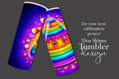 Halloween Tumbler Wrap, Rainbow Candy Corn Tumbler Wrap, t4 Product Image 2