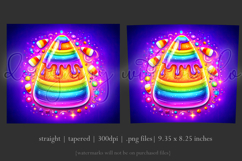 Halloween Tumbler Wrap, Rainbow Candy Corn Tumbler Wrap, t4 Product Image 3