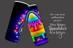 Halloween Tumbler Wrap, Rainbow Candy Corn Tumbler Wrap, t5 Product Image 2