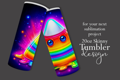 Halloween Tumbler Wrap, Rainbow Candy Corn Tumbler Wrap, t6 Product Image 2