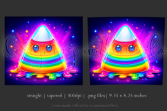 Halloween Tumbler Wrap, Rainbow Candy Corn Tumbler Wrap, t6 Product Image 3