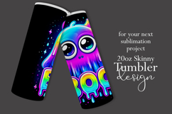 Halloween Tumbler Wrap, Colorful Boo Ghost Tumbler Wrap, t1 Product Image 2