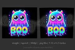 Halloween Tumbler Wrap, Colorful Boo Ghost Tumbler Wrap, t1 Product Image 3