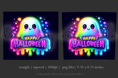 Halloween Tumbler Wrap, Halloween Colorful Ghost Tumbler, t2 Product Image 3