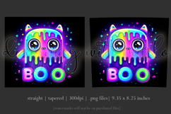 Halloween Tumbler Wrap, Colorful Boo Ghost Tumbler Wrap, t2 Product Image 3