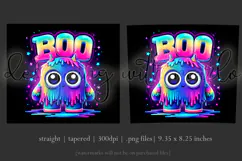 Halloween Tumbler Wrap, Colorful Boo Ghost Tumbler Wrap, t3 Product Image 3