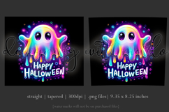 Halloween Tumbler Wrap, Halloween Colorful Ghost Tumbler, t3 Product Image 3