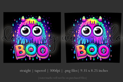 Halloween Tumbler Wrap, Colorful Boo Ghost Tumbler Wrap, t4 Product Image 3