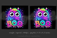 Halloween Tumbler Wrap, Colorful Boo Ghost Tumbler Wrap, t4 Product Image 3
