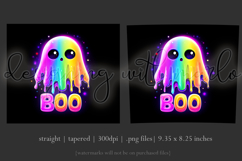 Halloween Tumbler Wrap, Halloween Colorful Ghost Tumbler, t4 Product Image 3