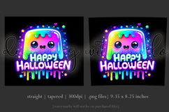 Halloween Tumbler Wrap, Colorful Ghost Tumbler Wrap, t5b Product Image 3