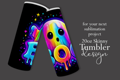 Halloween Tumbler Wrap, Halloween Colorful Ghost Tumbler, t6 Product Image 2