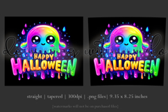 Halloween Tumbler Wrap, Colorful Ghost Tumbler Wrap, t6b Product Image 3