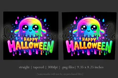 Halloween Tumbler Wrap, Colorful Ghost Tumbler Wrap, t6b Product Image 3