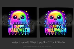Halloween Tumbler Wrap, Colorful Ghost Tumbler Wrap, t7b Product Image 3