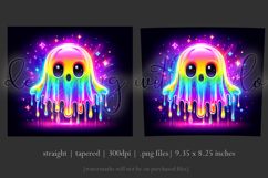 Halloween Tumbler Wrap, Halloween Colorful Ghost Tumbler, t9 Product Image 3