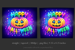 Halloween Tumbler Wrap, Colorful Pumpkin Tumbler Wrap, t1 Product Image 3