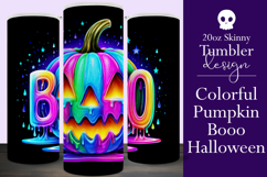 Halloween Tumbler Wrap, Colorful Pumpkin Tumbler Wrap, t10 Product Image 1