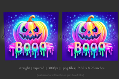 Halloween Tumbler Wrap, Colorful Pumpkin Tumbler Wrap, t11 Product Image 3