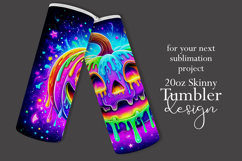 Halloween Tumbler Wrap, Colorful Pumpkin Tumbler Wrap, t14 Product Image 2
