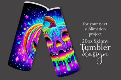 Halloween Tumbler Wrap, Colorful Pumpkin Tumbler Wrap, t14 Product Image 2